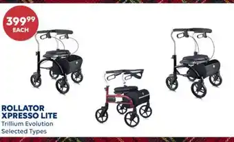 Wellwise by Shoppers ROLLATOR XPRESSO LITE Trillium Evolution offer