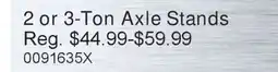PartSource Torin Big Red 2 or 3-Ton Axle Stands offer