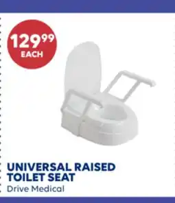 Wellwise by Shoppers UNIVERSAL RAISED TOILET SEAT Drive Medical offer