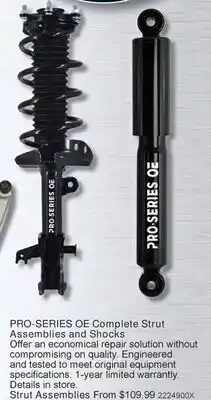 PartSource PRO-SERIES OE Complete Strut Assemblies and Shocks offer