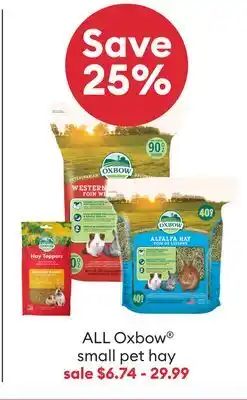 Petsmart ALL Oxbow small pet hay offer