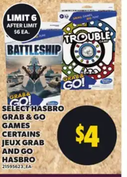 Independent City Market SELECT HASBRO GRAB & GO GAMES offer