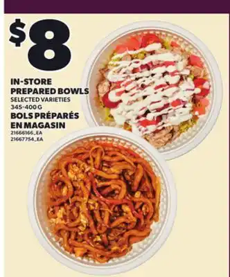 Independent City Market IN-STORE PREPARED BOWLS, 345-400 G offer
