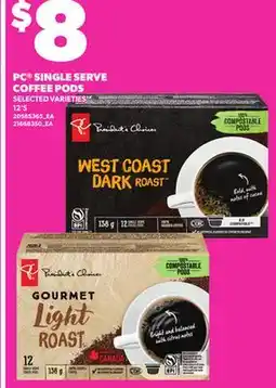 Independent City Market PC SINGLE SERVE COFFEE PODS, 12'S offer