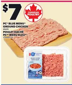 Independent City Market PC BLUE MENU GROUND CHICKEN, 454 G offer