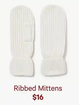 Joe Fresh Ribbed Mittens offer