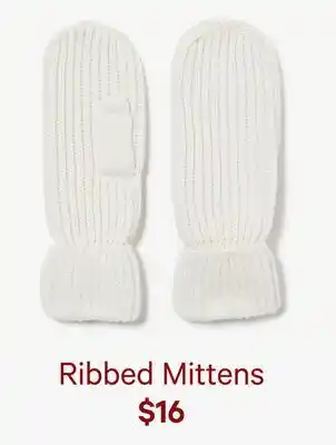 Joe Fresh Ribbed Mittens offer
