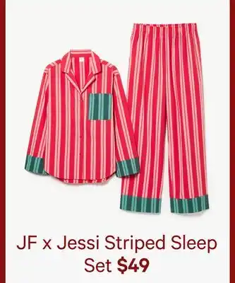 Joe Fresh JF x Jessi Striped Sleep Set offer