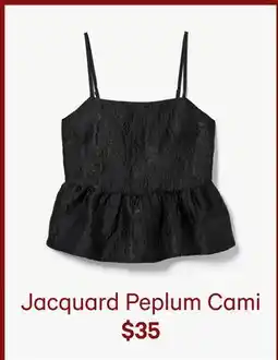 Joe Fresh Jacquard Peplum Cami offer