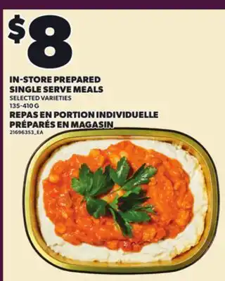 Independent City Market IN-STORE PREPARED SINGLE SERVE MEALS, 135-410 G offer