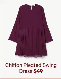 Joe Fresh Chiffon Pleated Swing Dress offer