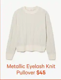 Joe Fresh Metallic Eyelash Knit Pullover offer