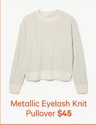 Joe Fresh Metallic Eyelash Knit Pullover offer