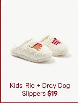 Joe Fresh Kids' Rio + Dray Dog Slippers offer