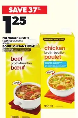 Independent City Market NO NAME BROTH, 900 ML offer