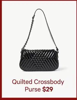 Joe Fresh Quilted Crossbody Purse offer