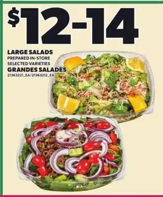 Independent City Market LARGE SALADS offer
