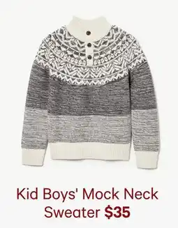 Joe Fresh Kid Boys' Mock Neck Sweater offer