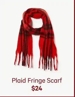 Joe Fresh Plaid Fringe Scarf offer