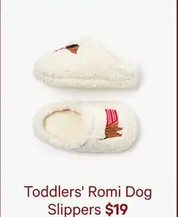 Joe Fresh Toddlers' Romi Dog Slippers offer