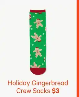 Joe Fresh Holiday Gingerbread Crew Socks offer