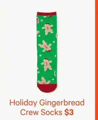 Joe Fresh Holiday Gingerbread Crew Socks offer