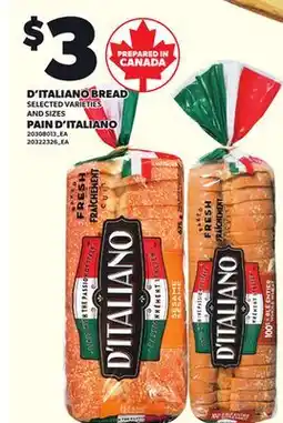 Independent City Market D'ITALIANO BREAD offer