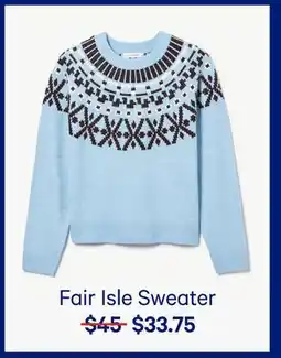 Joe Fresh Fair Isle Sweater offer