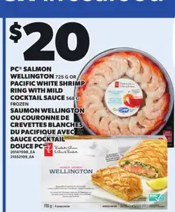 Independent City Market PC SALMON WELLINGTON, 725 G OR PACIFIC WHITE SHRIMP RING WITH MILD COCKTAIL SAUCE, 568 G offer