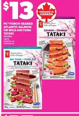 Independent City Market PC TORCH-SEARED ATLANTIC SALMON OR WILD AHI TUNA TATAKI, 130 G offer