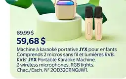 Walmart Kids' JYX Portable Karaoke Machine offer