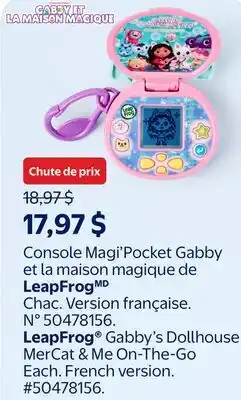 Walmart LeapFrog Gabby's Dollhouse MerCat & Me On-The-Go Each offer
