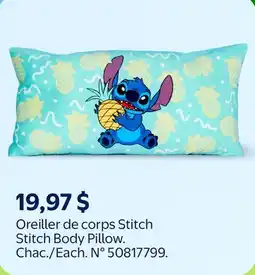 Walmart Oreiller De Corps Stitch Stitch Body Pillow offer