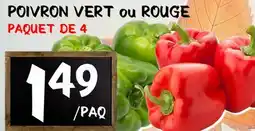 Marche Salaberry POIVRON VERT ou ROUGE offer