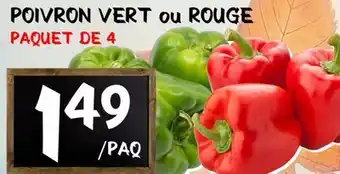 Marche Salaberry POIVRON VERT ou ROUGE offer