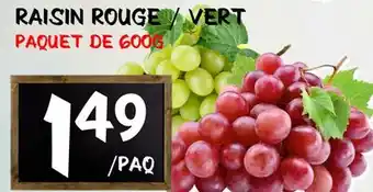 Marche Salaberry RAISIN ROUGE / VERT offer