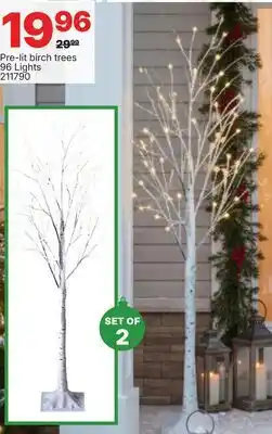 Rossy Pre-lit birch trees offer