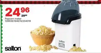 Rossy Salton Popcorn maker offer