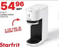 Rossy Starfrit 2-in-1 coffee maker offer