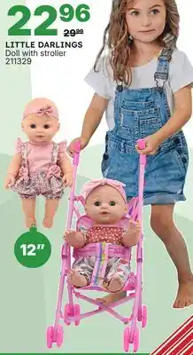 Rossy LITTLE DARLINGS Doll with stroller 12 offer