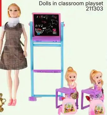 Rossy Dolls in classroom playset offer