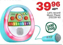 Rossy Leap Frog Let's record! Music Player offer