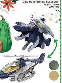 Rossy Dino transforming helicopter with smoke offer