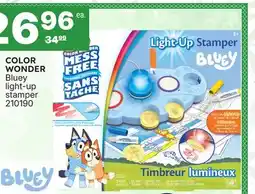 Rossy COLOR WONDER Bluey light-up stamper offer