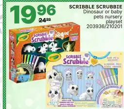 Rossy CRAYOLA SCRIBBLE SCRUBBIE Dinosaur or baby pets nursery playset offer