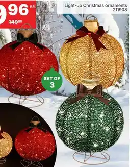 Rossy Light-up Christmas ornaments offer