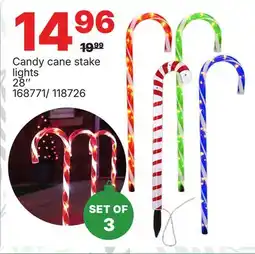 Rossy Candy cane stake lights offer