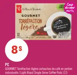 Pharmaprix PC GOURMET Light Roast Single Serve Coffee Pods offer