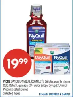 Pharmaprix VICKS DAYQUIL/NYQUIL COMPLETE Cold Relief Liquicaps (24) or Syrup (354 mL) offer