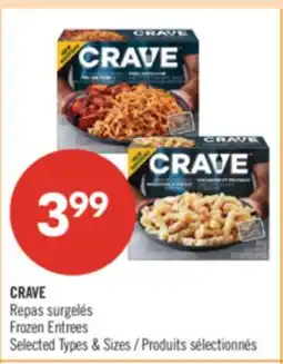 Pharmaprix CRAVE Frozen Entrees offer